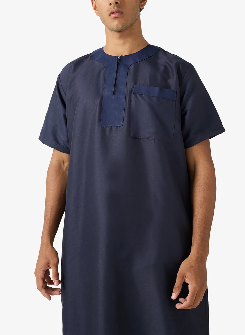 Robert Wood  Round Neck Classic Thobe for Men | Best Price UAE